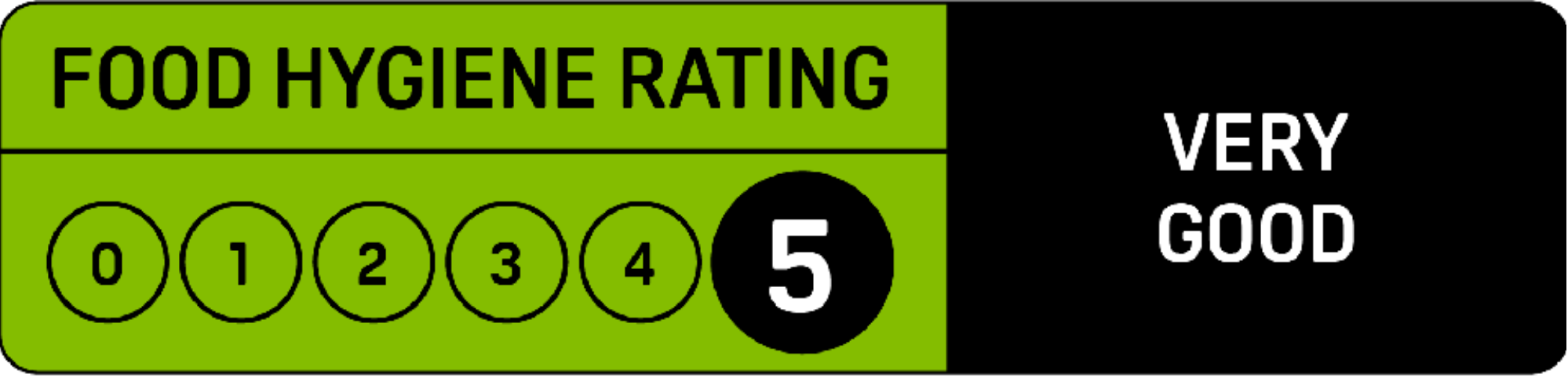 Official 5-Star Food Hygiene Rating awarded to Floral Cupcakes by Bolsover District Council.
